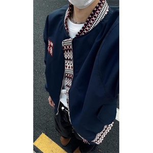 【有货】DR3004-P72新中式提花夹克男女春季棒球服名族风情侣外套图片