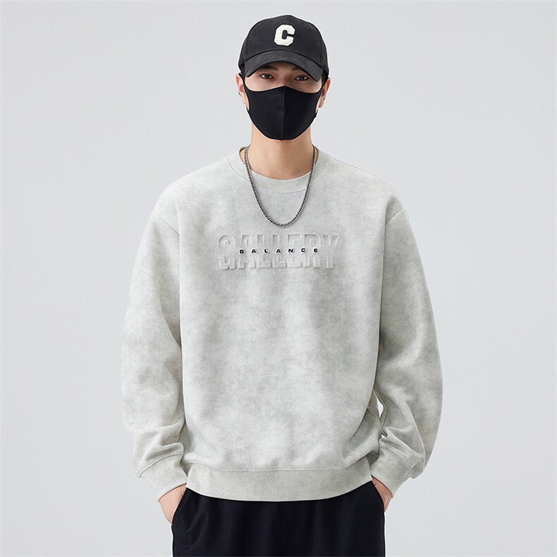 现货 数据2025新款秋季套头卫衣男新工艺B240-WY988010-P65图片