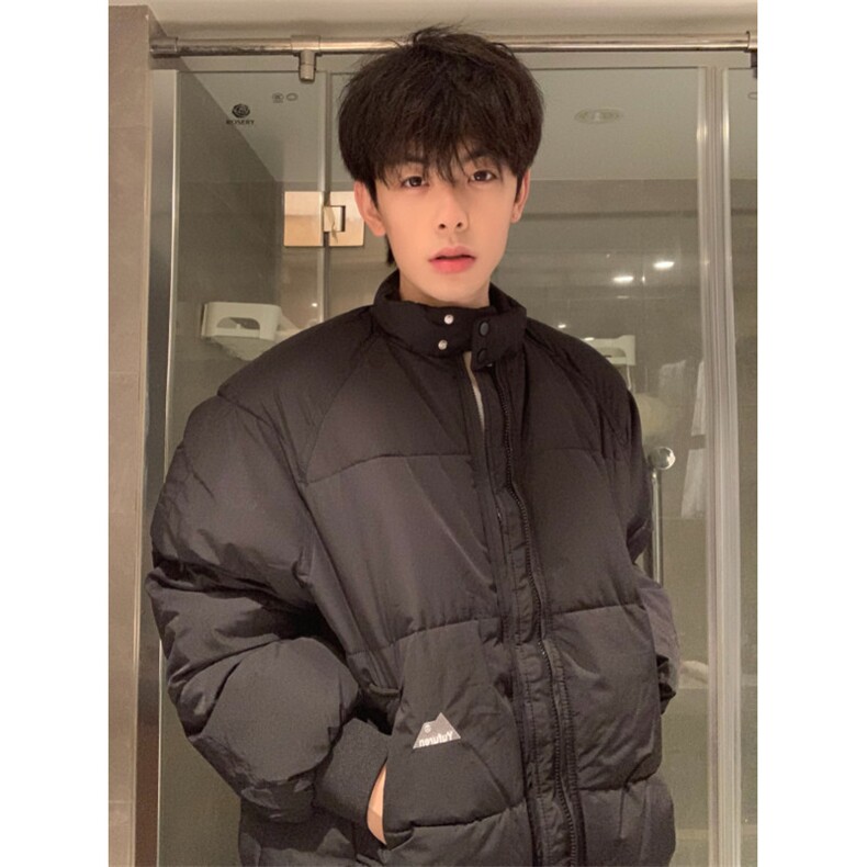 A452-P88立领棉衣棉服冬季纯色百搭宽松保暖厚外套男女同款,男装棉衣,星座911