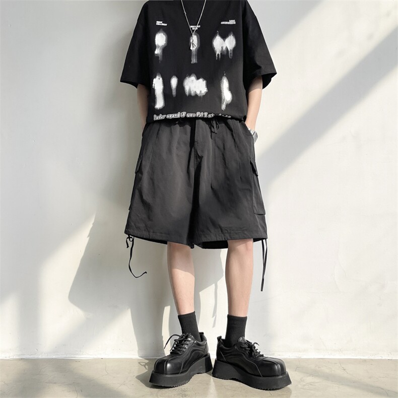2024夏季新款百搭工装短裤男美式潮牌机能风五分裤 现货K7784-P38图片
