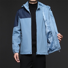 D7020A男士2023年防水宽松冲锋衣户外登山时尚休闲夹克外套P155，男装夹克，电商B360