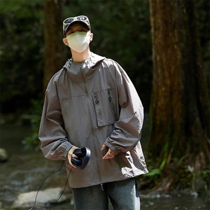 防晒衣男超薄透气夏季外套潮流学生宽松帅气情侣夹克衫休闲图片