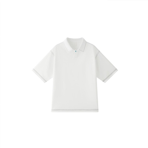 夏男翻领POLO衫拼色男休闲宽松休闲衬衣小伙A236-82570-P50图片