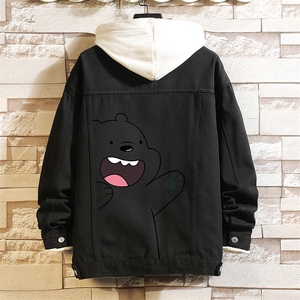牛仔夹克男大码牛仔外套男茄克 NJ77131-P60加绒款-P75图片
