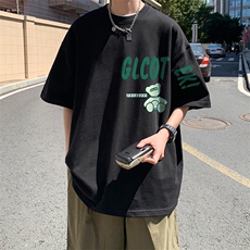 量大优供视频220克美式短袖t恤T2875得物直播有280克品质，男装T恤，电商A486