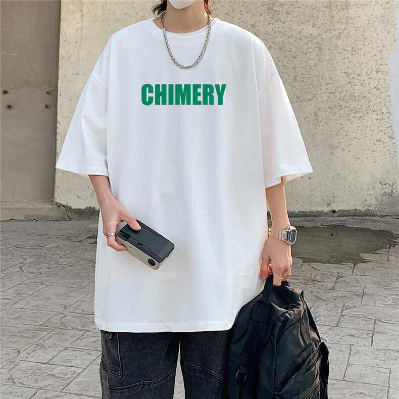 230克重磅质感纯棉抖音港风男落肩短袖T恤T2020P30控48，男装T恤，星座225-5