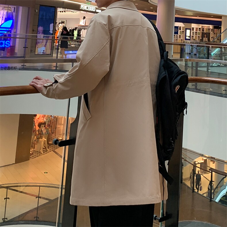 得物长年大货风衣男中长款呢大衣男F579款P105港风D,男装风衣,星座401