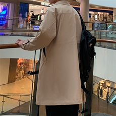 得物长年大货风衣男中长款呢大衣男F579款P105港风D，男装风衣，星座401