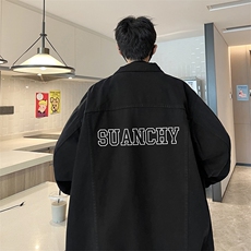 牛仔夹克男大码牛仔外套男茄克NJ77229-P60加绒款-P75，男装夹克，电商A040