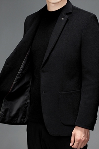 S9106秋冬男士毛呢大衣修身羊毛外套商务休闲高端西服P145图片