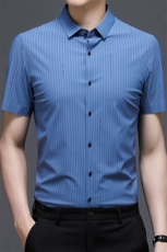 新款2023夏季男装上衣休闲短袖宽松衬衫男士衬衣潮流，男装衬衫，电商B212（原钱塘6029）