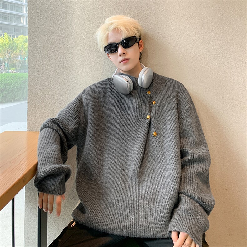 GT12高质量柔软黑色灰色P74M到XXL,男装针织衫/毛衣,星座506