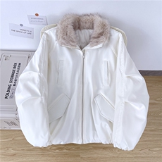 2025冬季新款韩版棉服男女外套加厚宽松毛领棉袄M0315-P95，男装棉衣，星座308B-2