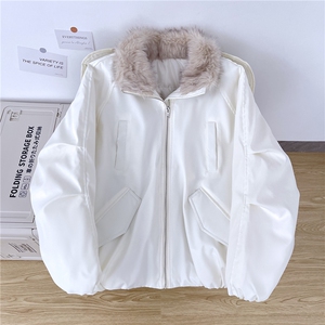 2025冬季新款韩版棉服男女外套加厚宽松毛领棉袄M0315-P95图片