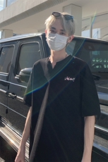 新款抖音直播得物痞帅肌理感V领短袖T7504P26控39，男装T恤，电商C408(原B339-1)