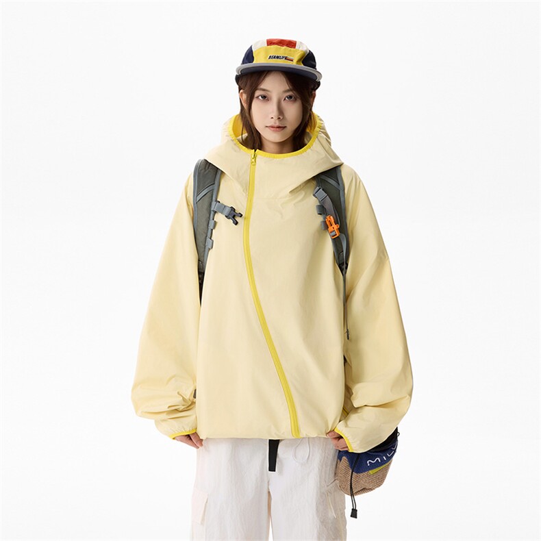 防水冲锋衣夹克复古工装连帽户外登山服男女款C61320-TP4589,男装夹克,电商A102
