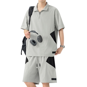 35566-P66 大码 控118 大码夏季男士休闲套装图片