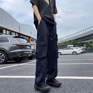 伞兵冲锋裤男2024夏季美式高街工装裤直筒阔腿休闲裤K286-40图片