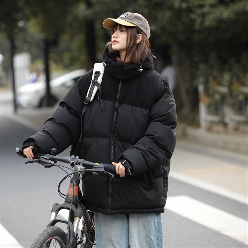 棉服撞色拼接灯芯绒外套男生冬季棉衣情侣装棉袄子M810-P85,男装棉衣,星座308B-2