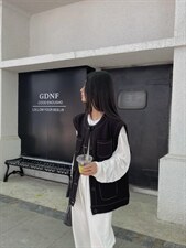 韩版马甲，女装马甲，mo cha dan