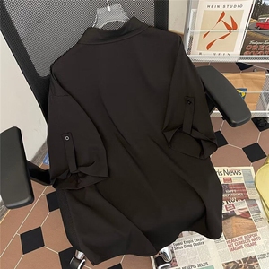 新中式短袖衬衫男夏季冰丝薄款潮牌痞帅青年宽松衬衣LC51011-p35图片