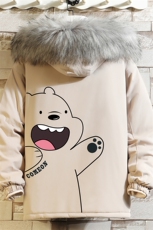 MM48131-P130冬季大毛领衣男士大码加厚袄男服砖墙，男装棉衣，电商A040A
