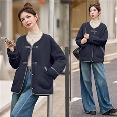 羽绒棉服女短款2025冬季新款独特超好看高端韩系轻薄洋气夹棉外套，女装棉衣/棉服，瑶迪依秀