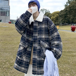 羊羔毛外套男款冬季加绒加厚秋冬款棉服M613 P125 控158图片