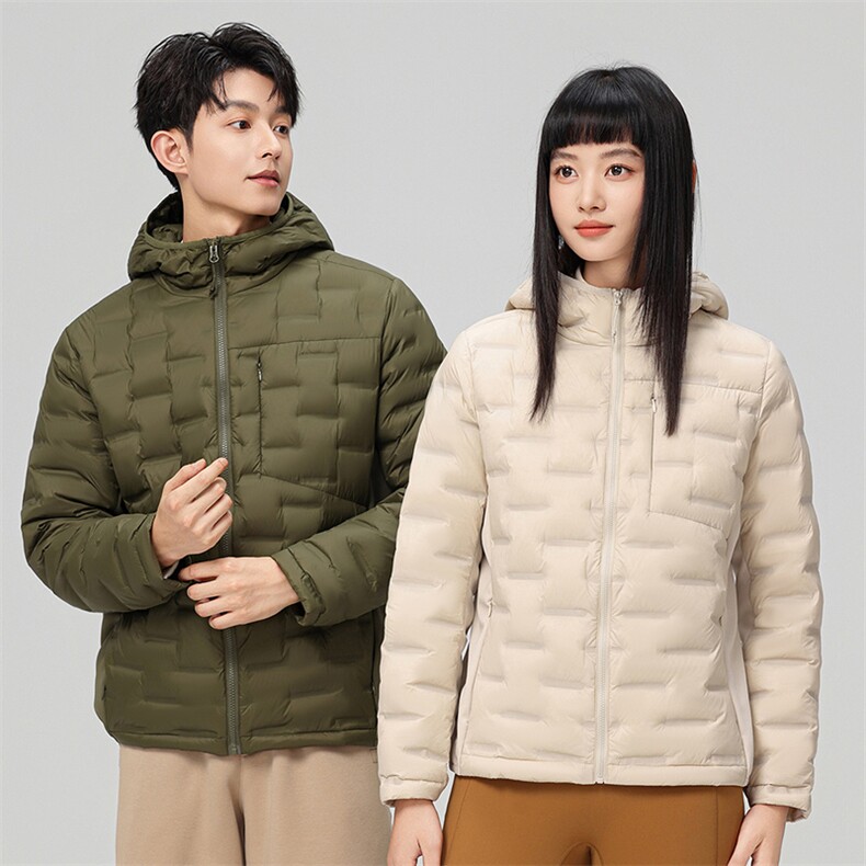新款90绒子轻薄情侣装羽绒服秋冬男女款连帽轻薄羽绒服外套,男装羽绒服,钱塘723