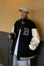 美式潮流棒球服机风外套男秋季夹克男潮牌运动男装X5589-P85限105，男装夹克，电商A061-1