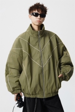 可二开机能防寒棉服M-5XL大码涤纶棉服男白底78176P138控198，男装棉衣，星座227-7