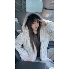 冬季男士棉服兔毛条纹绒虎皮纹宽松加绒加厚外套棉衣特p95，男装棉衣，电商B319