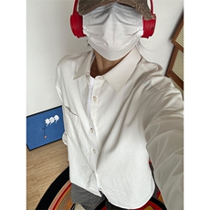 棉纯棉衬衫成衣水洗休闲韩版美式衬衫宽松纯色衬衣GC27-P35，男装衬衫，星座301C-5