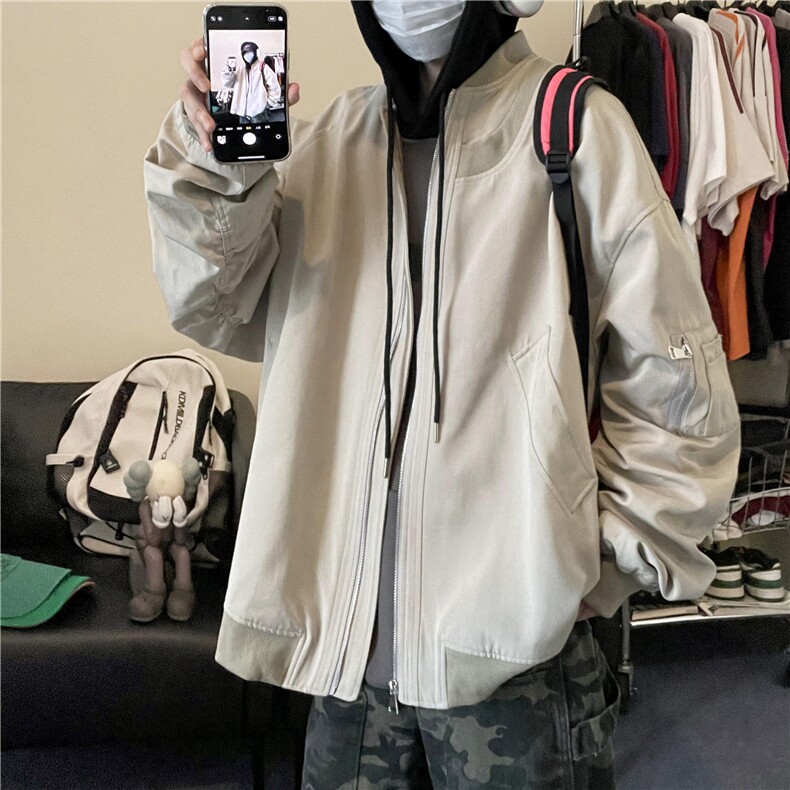 中性春秋飞行员夹克外套四色现货xz904-jk04-p88控118,男装夹克,星座904