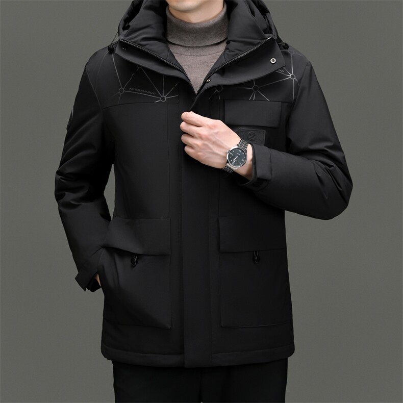 BN22725钱塘2020-2时尚休闲冬季厚款中年男士90鹅绒羽绒服P290,男装羽绒服,钱塘207-2
