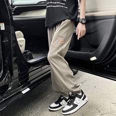 美式潮牌宽松直筒工装裤男夏季新款设计感宽松长裤现货K8087-P32，男装工装外套，星座512-3