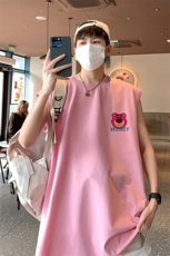 新款直播抖音得物品质纯棉250克重磅男无袖背心T恤T548P28控39，男装背心/马甲，电商C408(原B339-1)