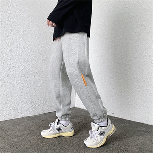 新款春季韩版潮流港风休闲钢印字母束脚宽松休闲卫裤FNY2333-P45图片