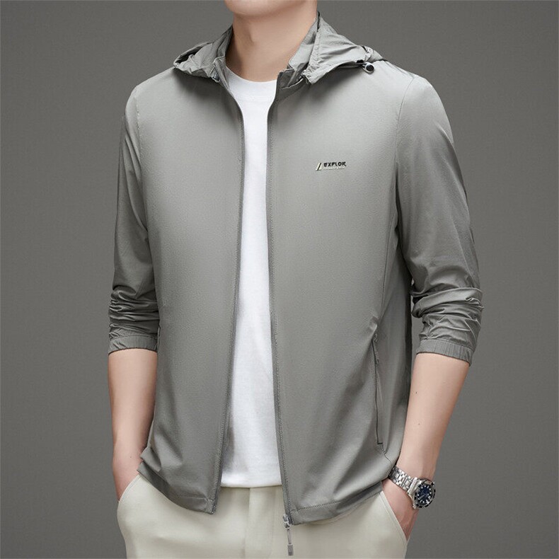 BGW833198春夏男士透气皮肤衣冰丝外穿防晒服薄款户外免烫外套图片