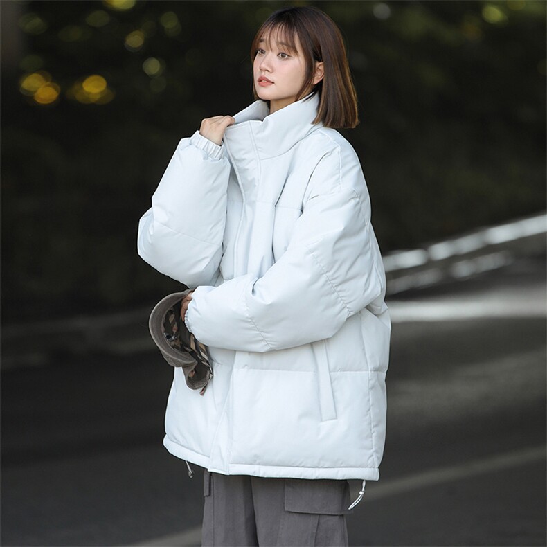 多色港风冬季立领纯色加厚上衣外套棉衣男MY99999P65，男装棉衣，星座1204-3