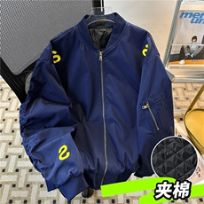 美式字母刺绣飞行员棒球服vintage夹克加棉外套M8091P80，男装夹克，星座1116-2