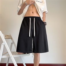 抖音品质夏季新款简约透气休闲冰丝短裤B315-K25560-特p25控48，男装牛仔裤，电商B315