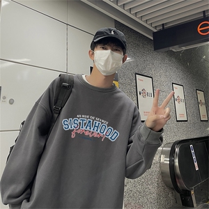特P25控48 秋冬新款男士圆领卫衣宽松休闲日常百搭上衣WQ2452图片