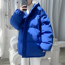 MY6139/P110冬季连帽宽松刺绣羊羔毛棉衣男大码面包服棉袄外套男，男装棉衣，电商A141