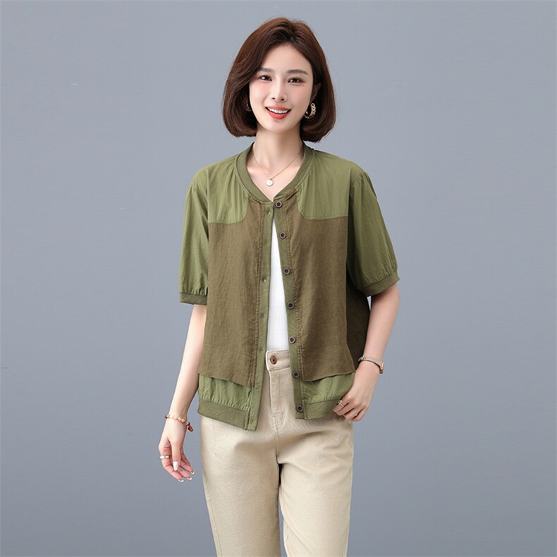 2024新款短袖T恤常规短袖薄款817款，女装T恤，秋牧寒烟