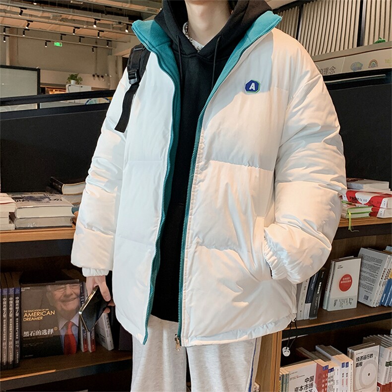 两面穿棉服男品质百搭宽松加厚保暖棉衣情侣外套W2067-P80,男装棉衣,星座512-2