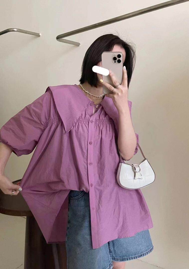 夏季布娃娃领连衣裙，女装连衣裙，纳米格