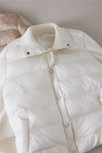 现货 量大 百搭单品羊毛针织拼珍珠绒棉服外套9782-特p90图片