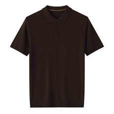 夏季简约百搭舒适休闲男款POLO领短袖，男装T恤，昭美羊绒