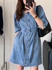 2022春夏新款显瘦气质减龄牛仔裙，其它，香丽迪1